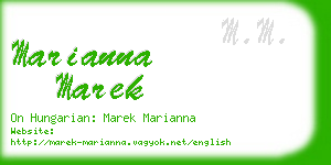 marianna marek business card